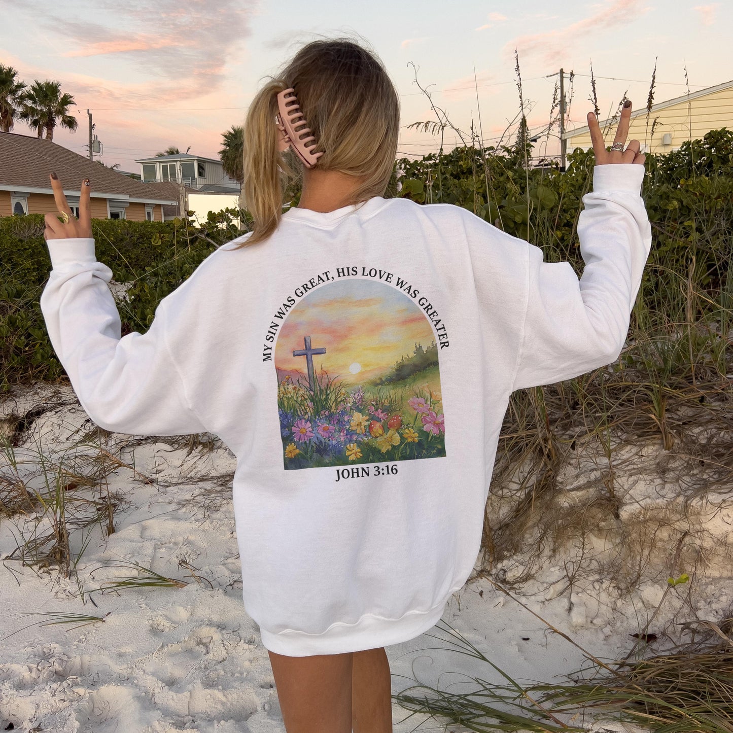 His Love Was Greater Unisex Crewneck